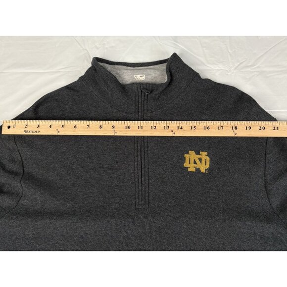 Vineyard Vines Saltwater Pima Cotton ½ Zip Men’s XL Notre Dame Grey Pullover - Picture 13 of 14